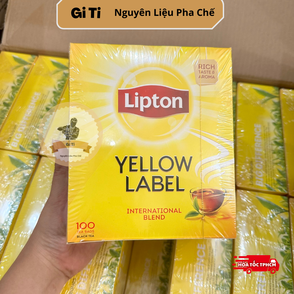 Trà Lipton Nhãn Vàng Túi Lọc 100 Gói x 2gr