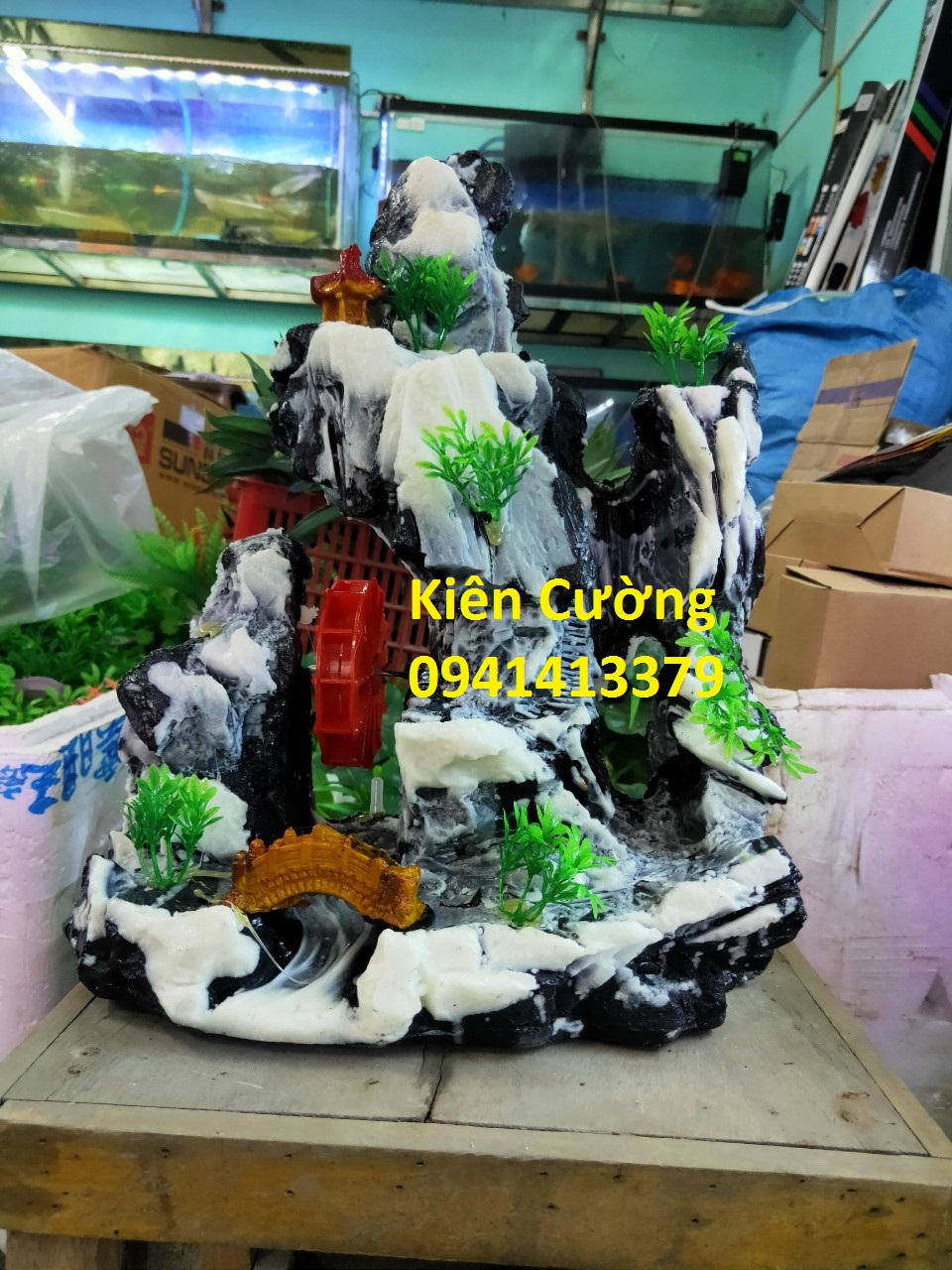 Mô Hình Núi - Hòn non Bộ - Trang Trí Bể cá (Mẫu 27)
