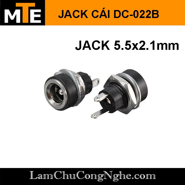 Combo 5 Jack nguồn DC CÁI tròn DC-022B