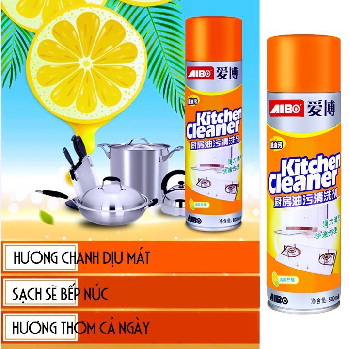 Xịt Tẩy Đa Năng Bọt Tuyết Kitchen Cleaner
