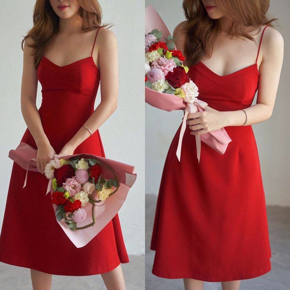 [HCM]Đầm xòe 2 dây dự tiệc X-MEN1688 - XMB8199