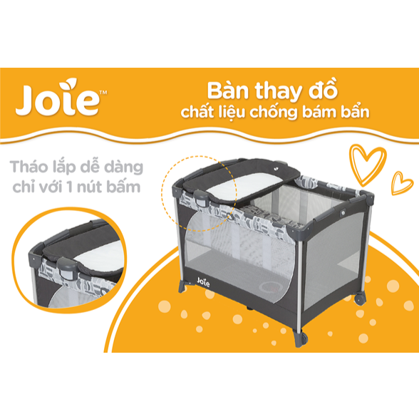 Giường cũi trẻ em Joie Commuter Change Logan