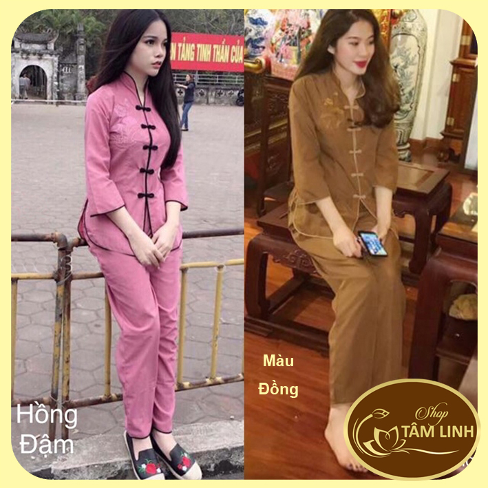 Đồ lam đi chùa_Mẫu Cổ Tàu Viền