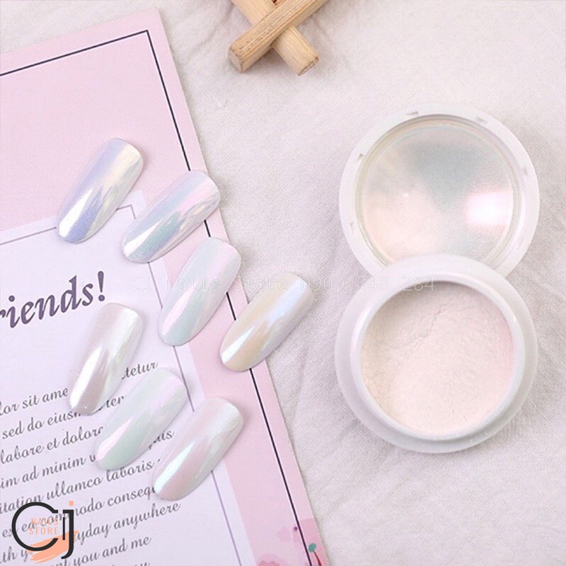 {CJ Nails Store} Set tráng gương ngọc trai 6 màu