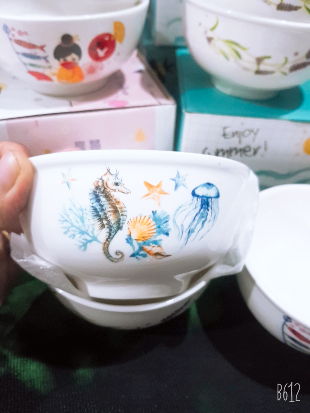 Combo 10 chén sứ dễ thương - Quà tặng từ Unilever