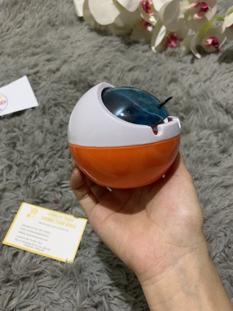 Gạt tàn thuốc lá hình tròn có nắp