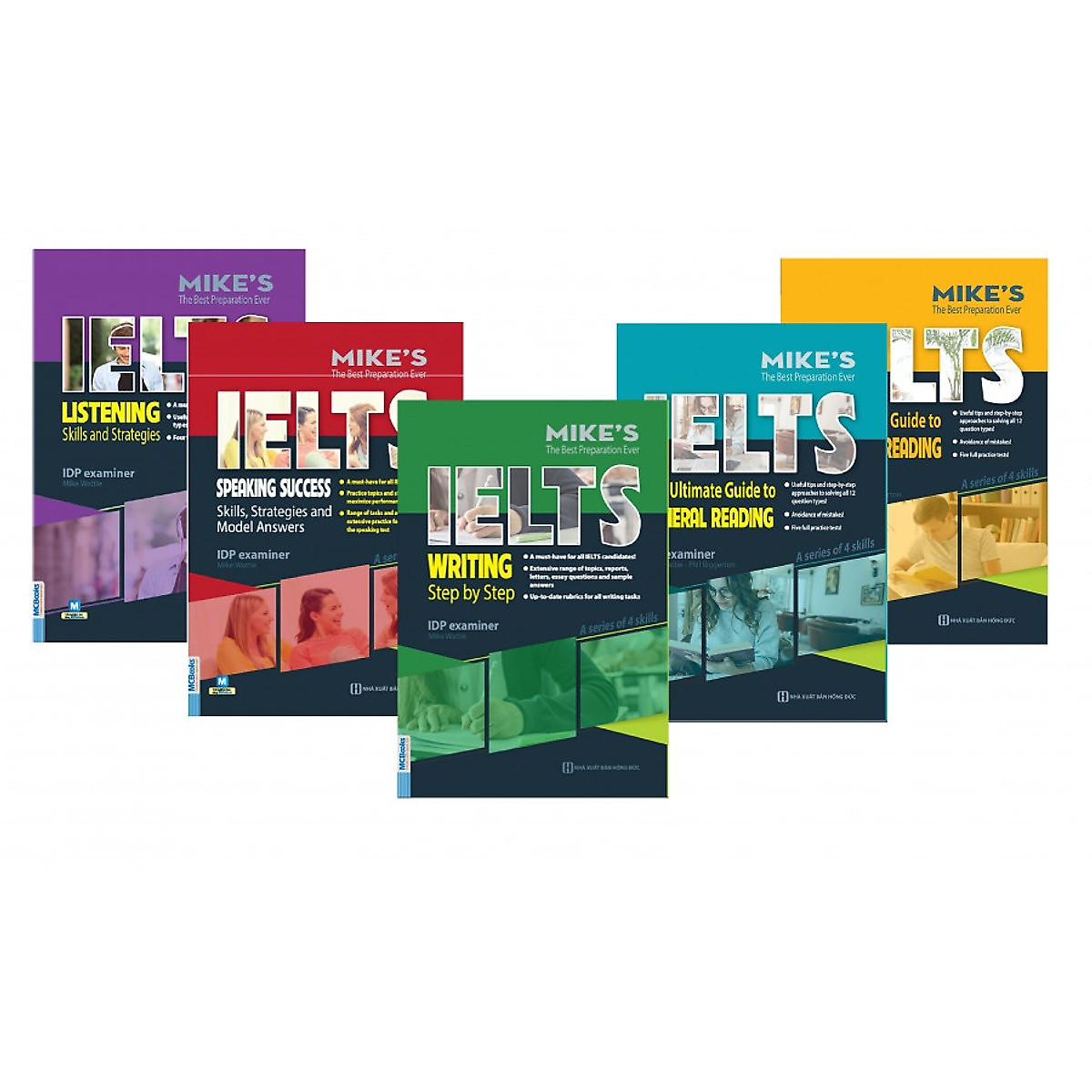 Combo Ielts Mike's (Writing, Reading, Speaking, Listening) - Học Kèm App Online