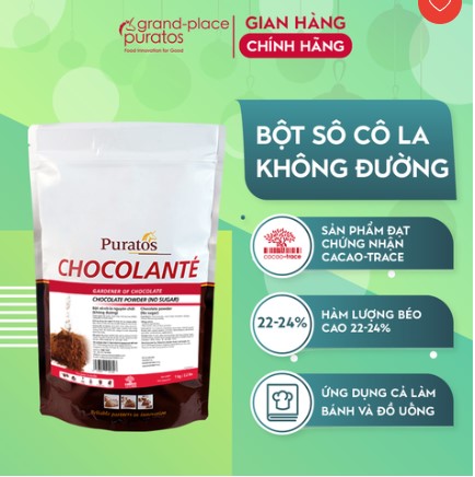Bột Sô Cô La Không Đường