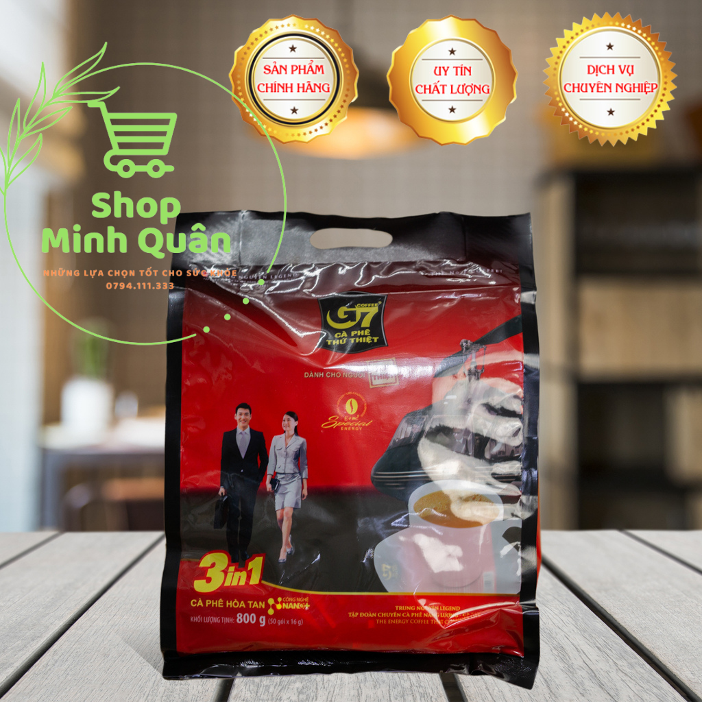 Cà Phê Sữa Hoà Tan G7 3in1 Bịch 100 gói / Bịch 50 gói ( Hàng Công Ty )