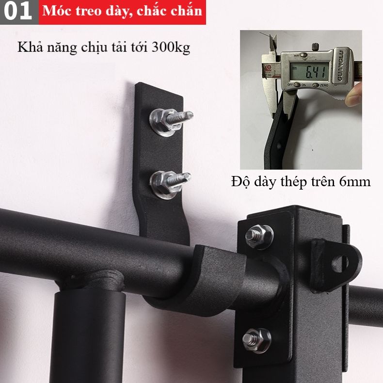 Bộ xà treo tường đa năng 8 trong 1 FED-XTT81 - chịu tải 300kg - VivaSport ( 1 đổi 1 trong 7 ngày)