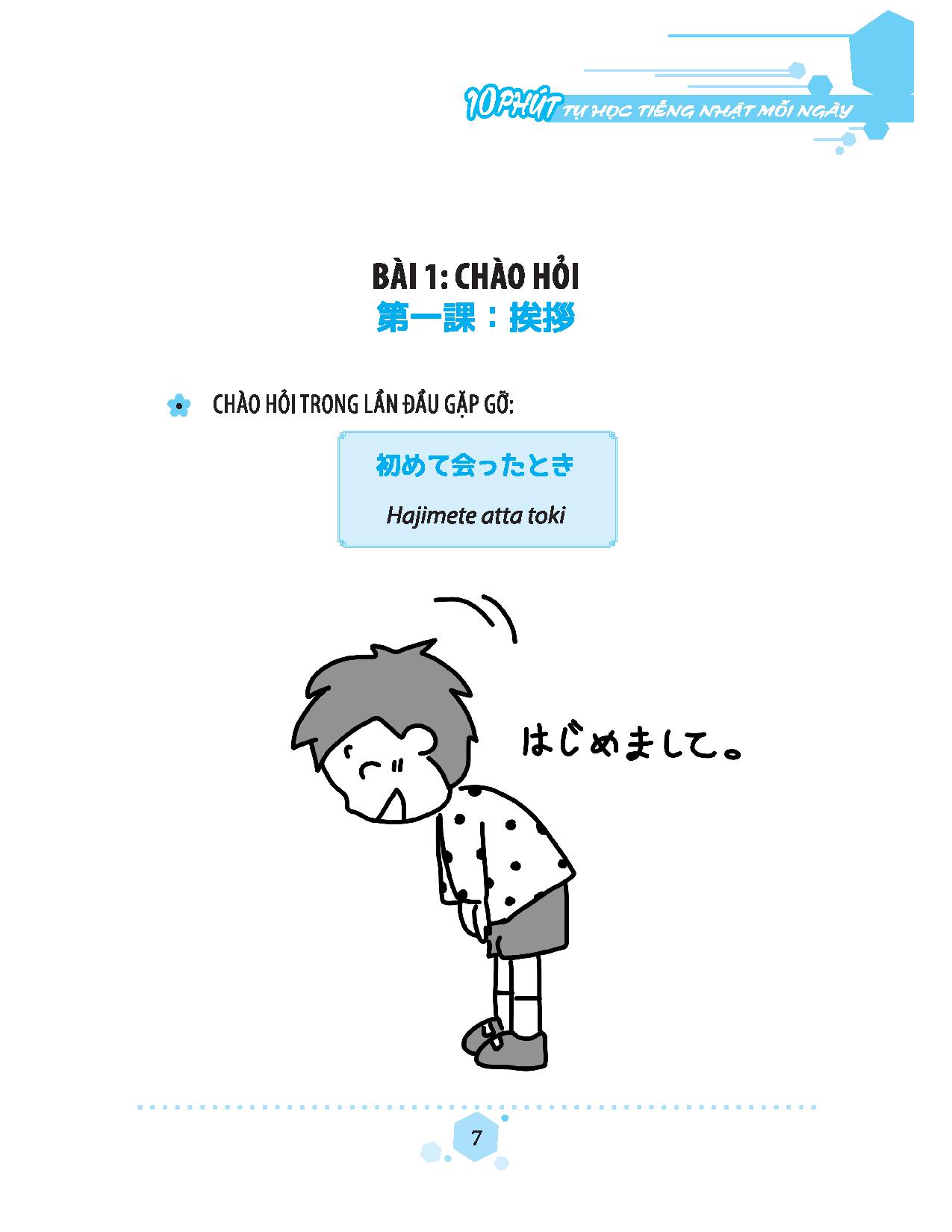 Fahasa - 10 Phút Tự Học Tiếng Nhật Mỗi Ngày (Tái Bản - Kèm App Mcbooks)
