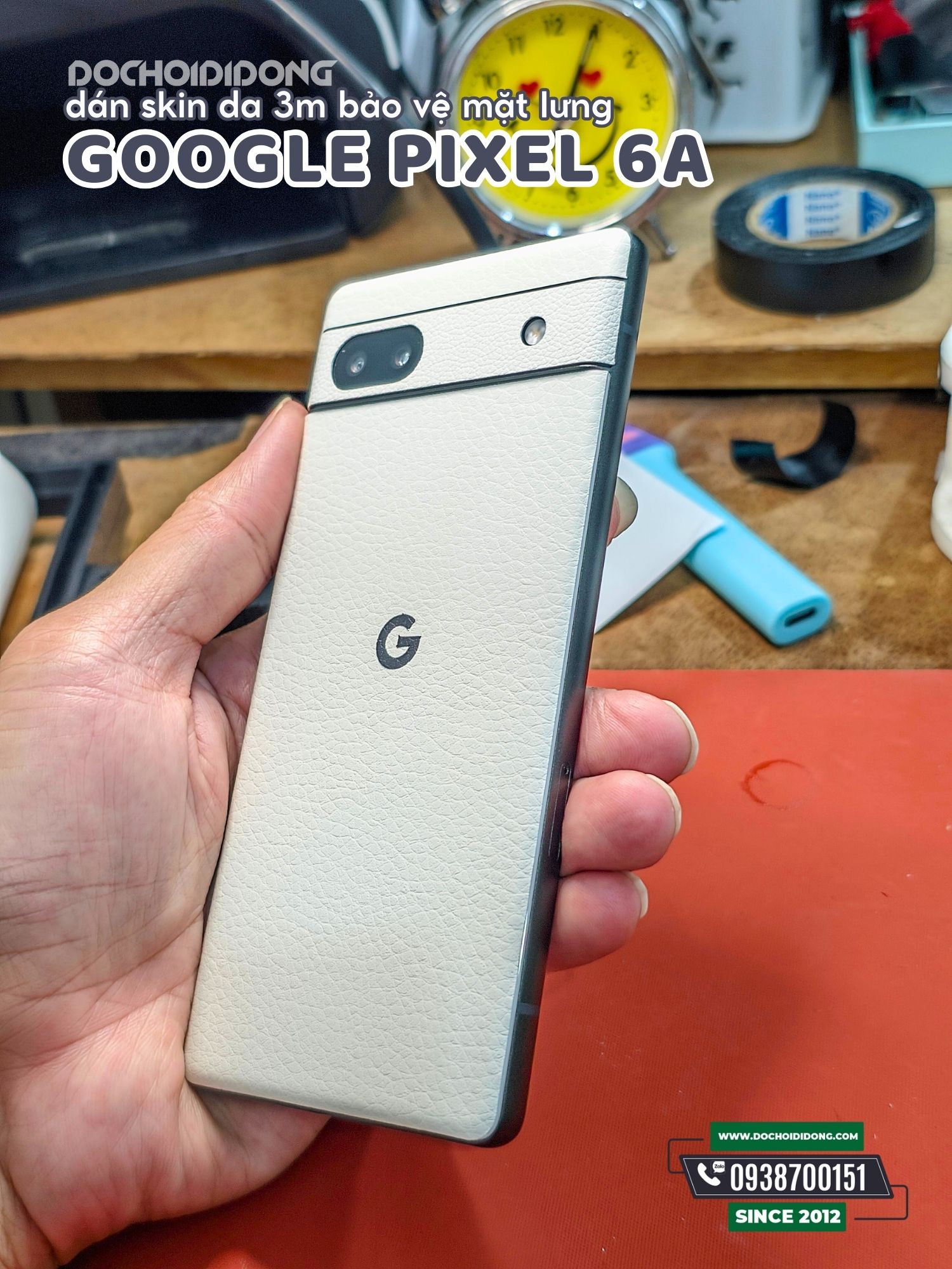Miếng dán PPF skin cao cấp đổi màu mặt lưng bảo vệ Google Pixel 6a