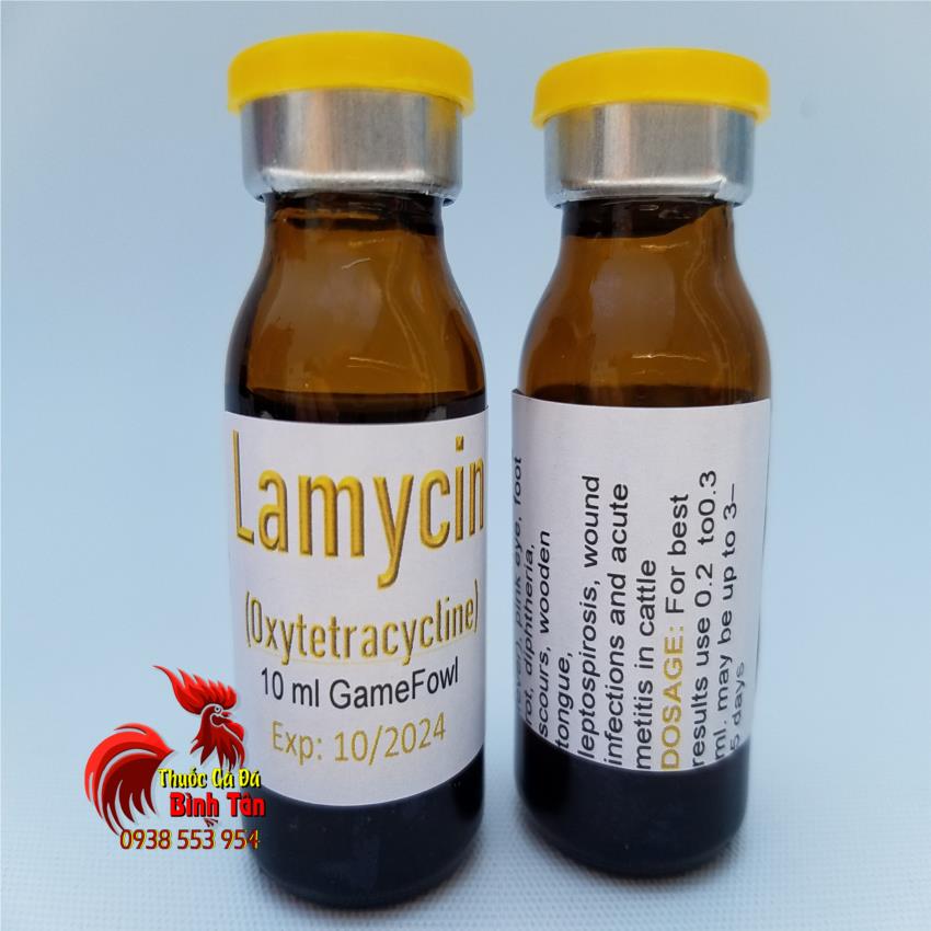 LAMYCIN - Thuố.c Tr.ị Bách Bệnh Cho Gà Đá ( Thích Hợp Vào Mùa Mưa Gà Dể Bệnh Vặt ) - Chai 10ml