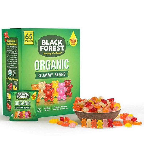 Kẹo dẻo gấu hữu cơ-organic Black Forest hộp 1.47kg 65 gói nhỏ