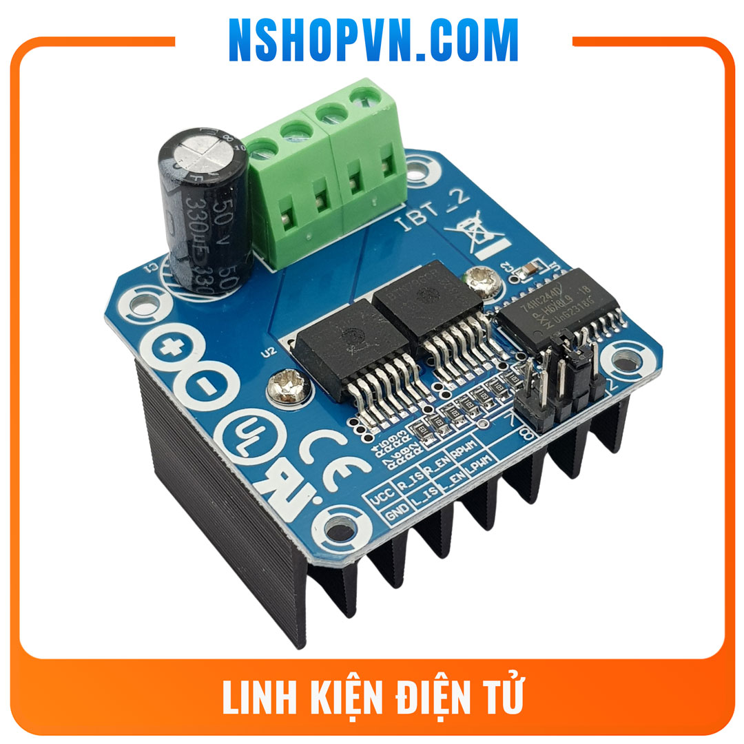 Mạch điều khiển động cơ dc bts7960 43a