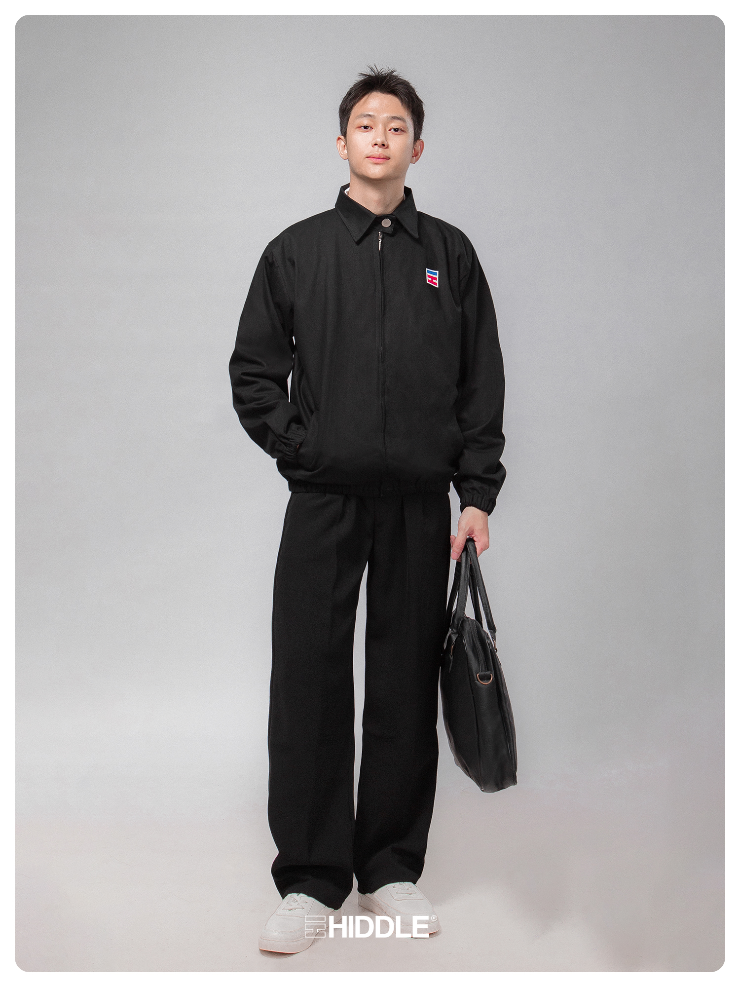 Áo Khoác Kaki Khóa Kéo Basic HIDDLE, Jacket Nam | H02-AK3