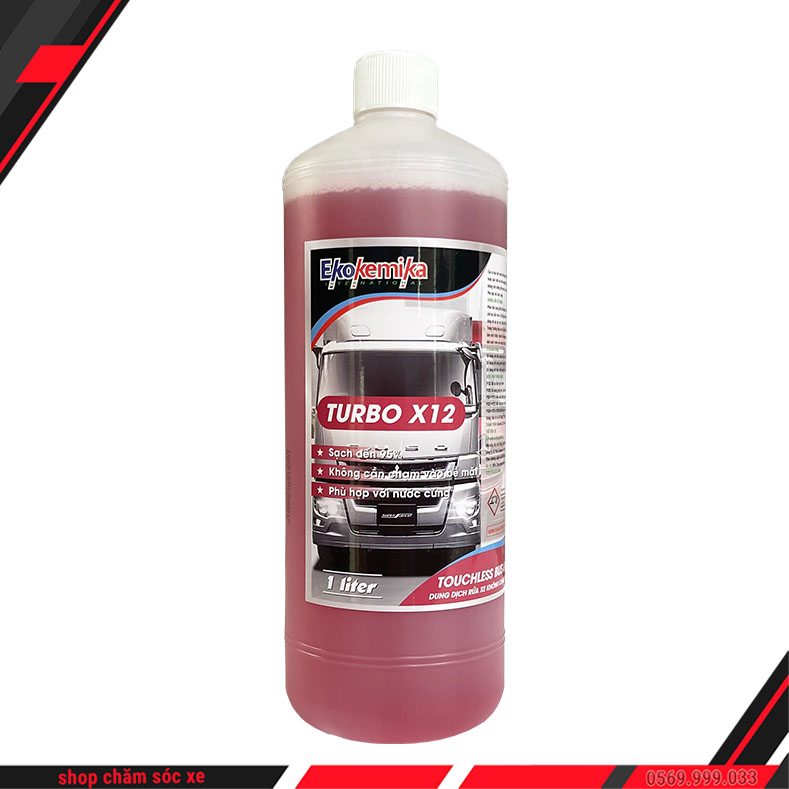 Nước rửa xe không chạm turbo x12 chai 1 lít