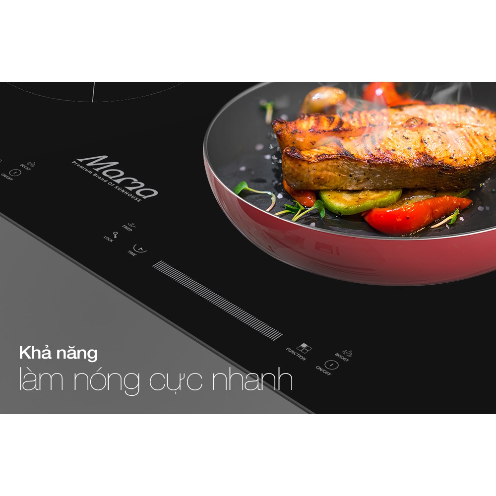 Bếp đôi điện từ SUNHOUSE MAMA MMB888DI