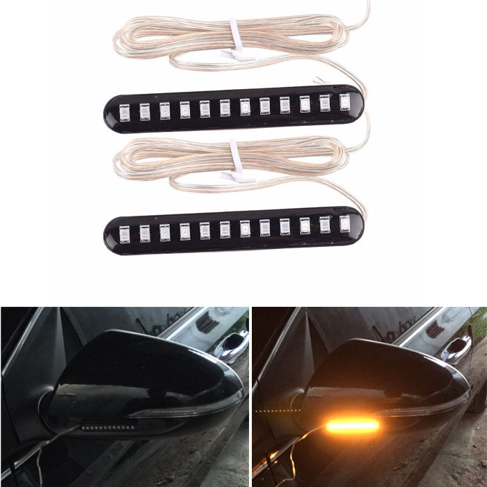Cặp led xi nhan chạy đuổi chống nước dán 3M