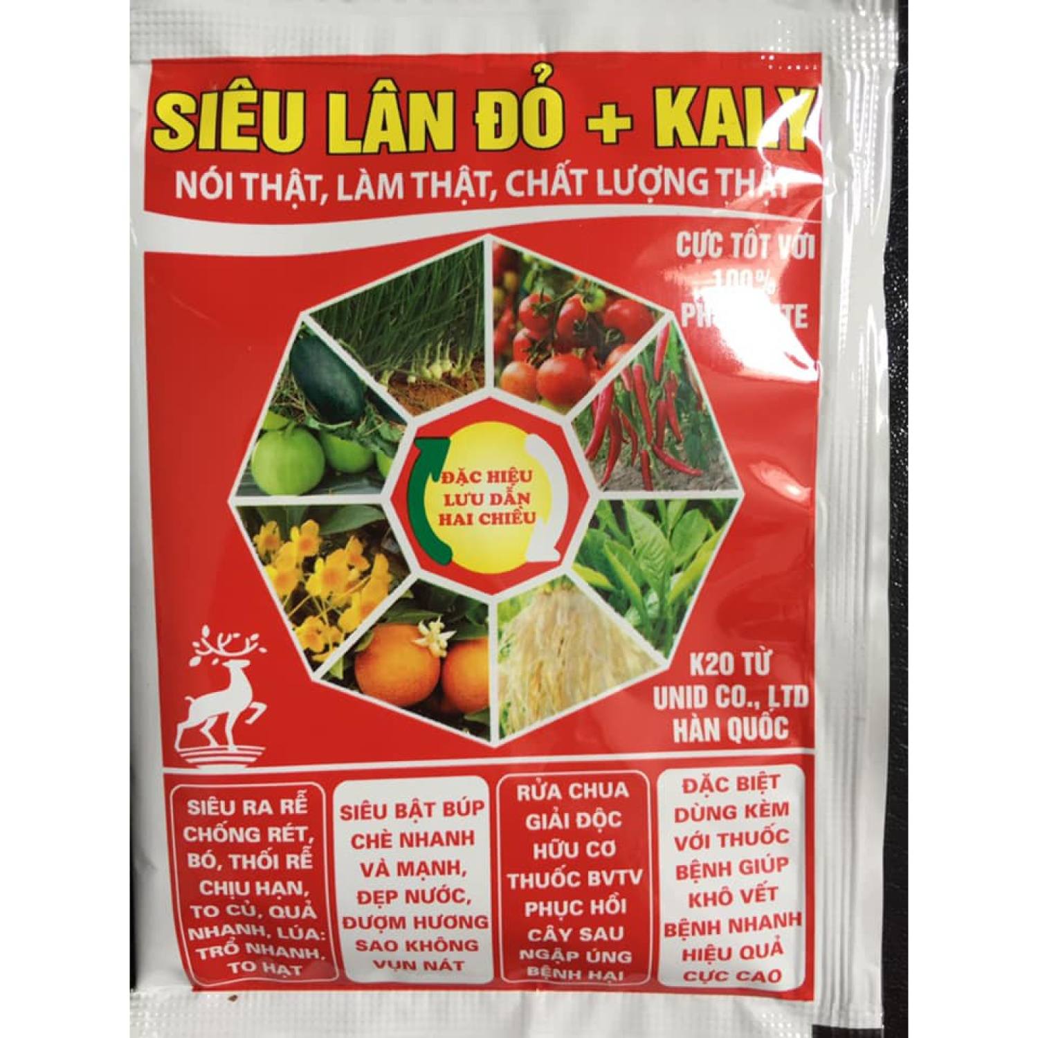 Phân bón siêu lân đỏ + kaly