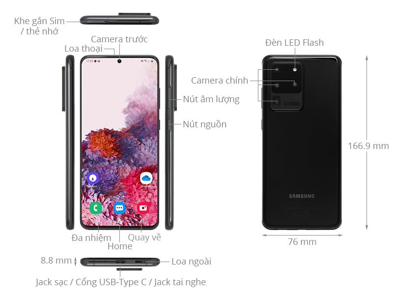 Samsung Galaxy S20 Ultra - Hãng phân phối chính thức