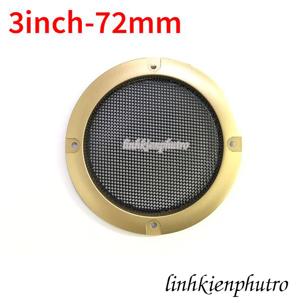 Khung lưới bảo vệ loa vàng 72mm - 3inch
