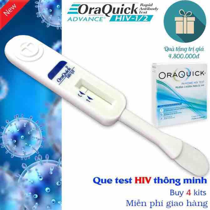Que test HIV bằng dịch miệng OraQuick Hoa Kỳ