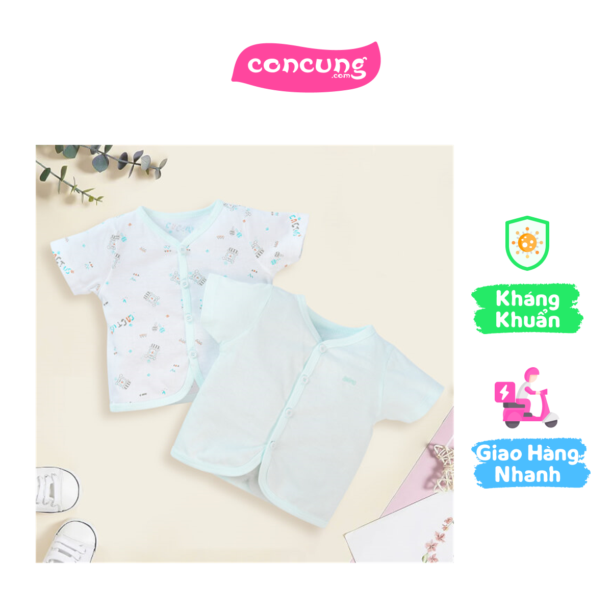 Cặp áo ss cài giữa tay ngắn animo lđ422052