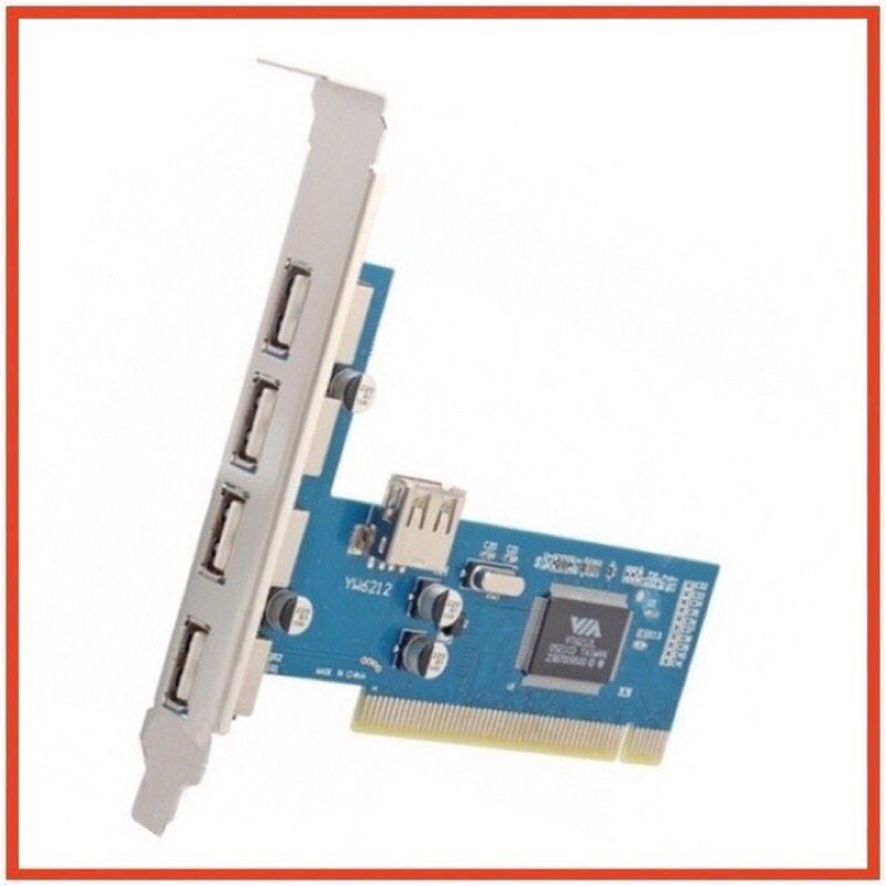 Card PCI ra 4 cổng USB cũ tháo case