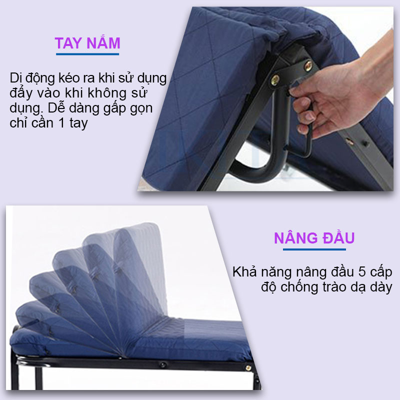 Giường gấp thông minh cho sinh viên 2021