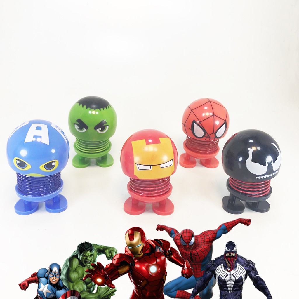 COMBO 2 THÚ NHÚN LÒ XO HÌNH SIÊU NHÂN