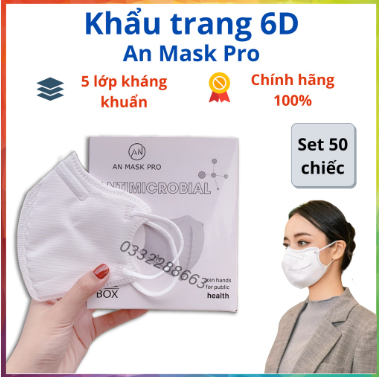 Set 50 chiếc khẩu trang 6d an mask pro n99