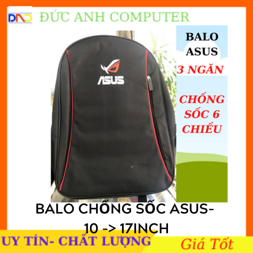 Balo laptop Asus chính hãng chống sốc 6 chiều - hình thật - clip thật cam kết sản phẩm đúng mô tả chất lượng đảm bảo