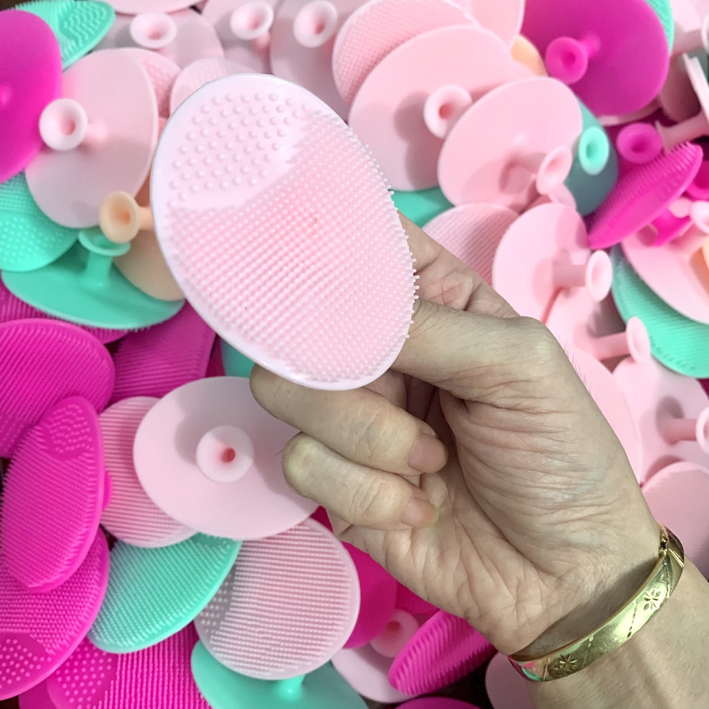 Miếng Cọ Silicon Làm Sạch Da Mặt, Giảm Mụn Đầu Đen
