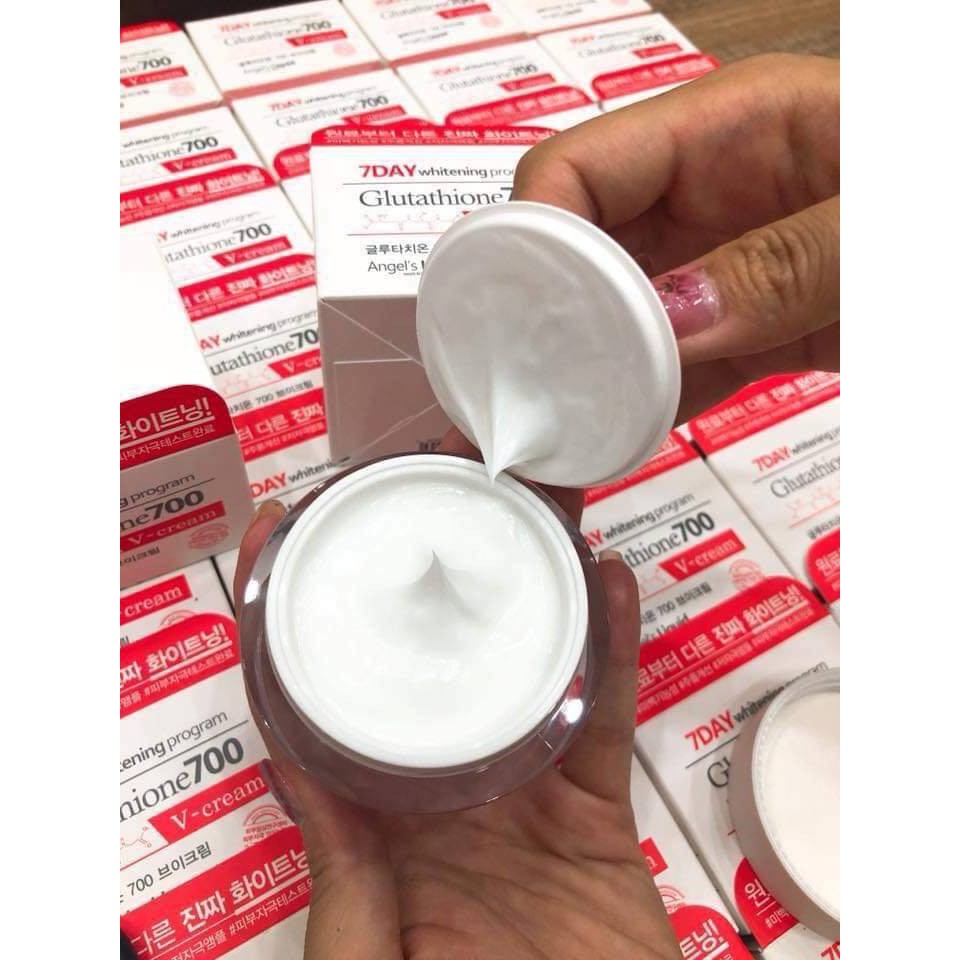 Combo Dưỡng Trắng Da 7DAY Angel's Liquid Whitening Program Gutathione 700V ( Serum & Cream )