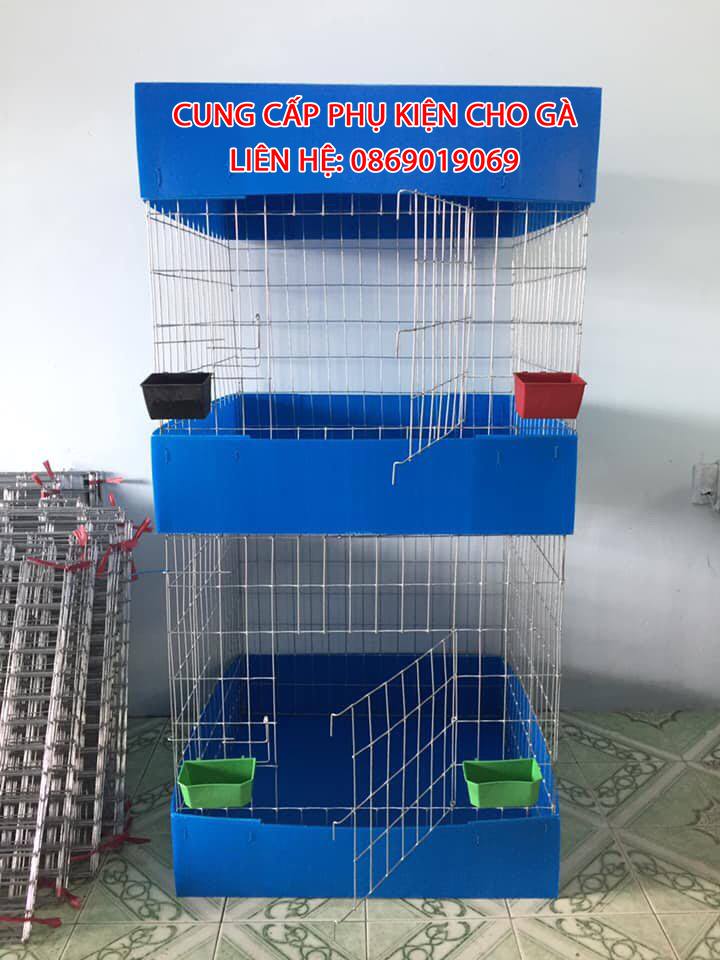CHUỒNG GÀ 80V CÓ KHAY  (hàng rap sẳn)