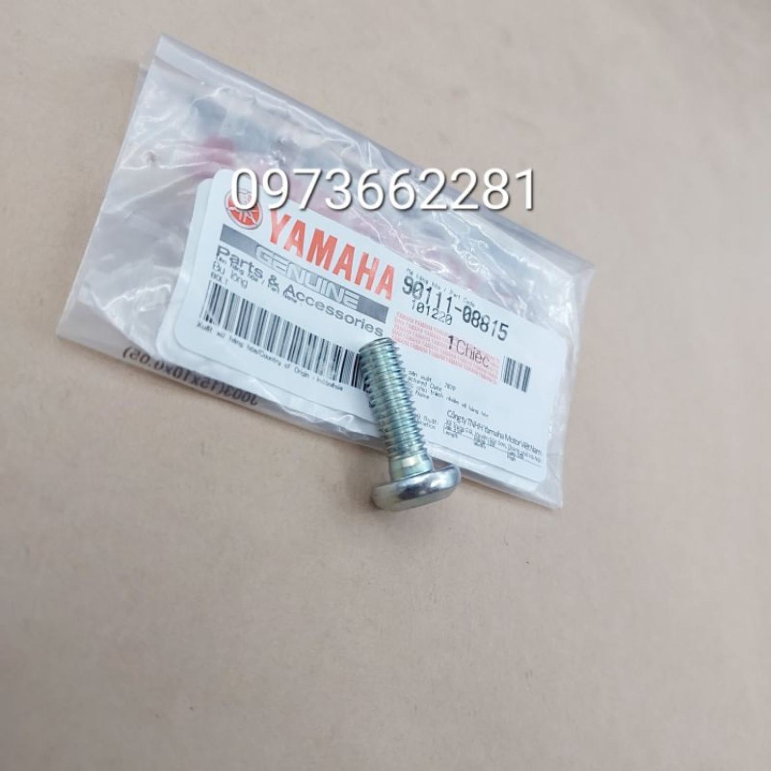 Ốc bu lông bắt đĩa thắng trước EXCITER, SIRIUS, JUPITER...Zin