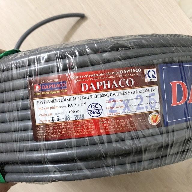[HCM]10m dây 2x2.5 daphaco