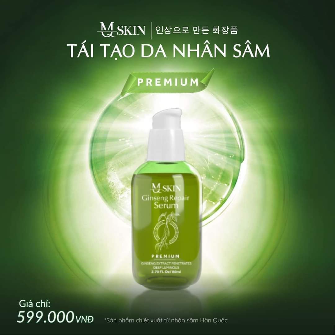 Combo Nhân Sâm Thay Da Vip Và Bột Rữa Mặt Mq Skin