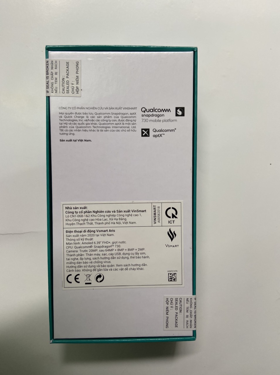 [HCM][Trả góp 0%]Điện thoại Vsmart Aris (6GB/64GB) - Hàng chính hãng