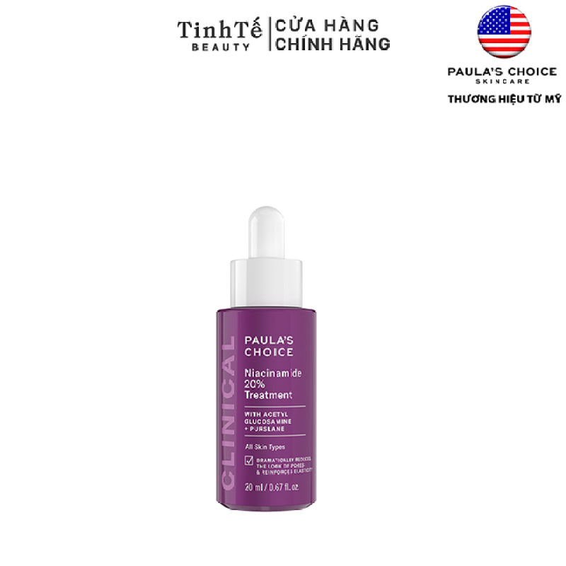 Tinh chất se khít lỗ chân lông tối ưu Clinical Niacinamide 20% Treatment 20ml
