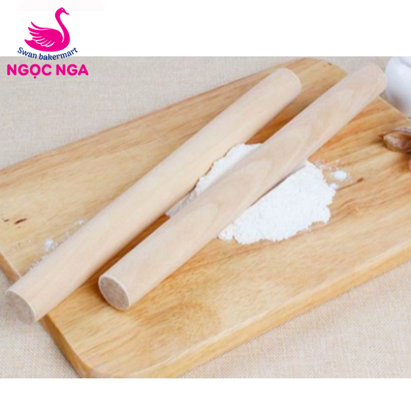 Cây cán bột bằng gỗ dài 28cm