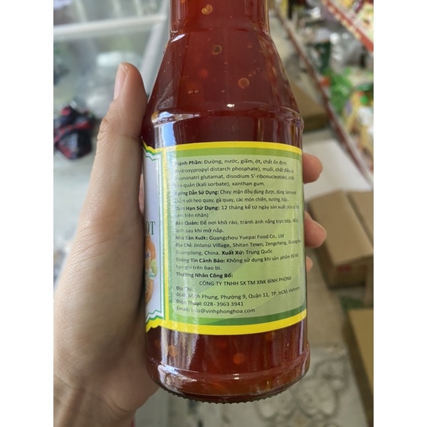 SỐT CHUA NGỌT THẦN THÁNH CHAI 390gr