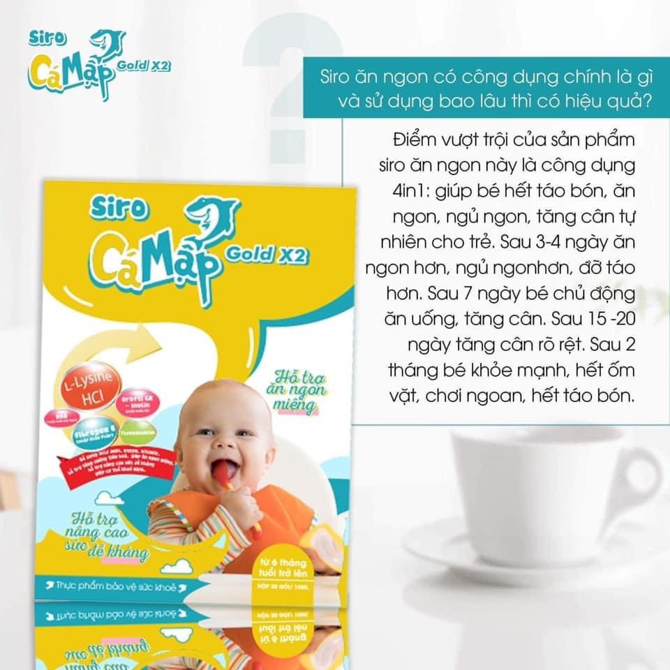 Siro cá mập gold x2 chính hãng