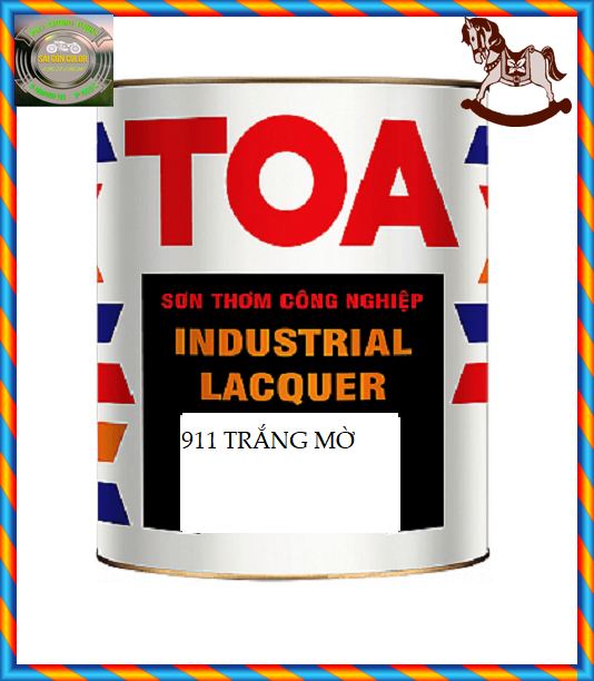 SƠN THƠM CÔNG NGHIỆP TOA 911 TRẮNG MỜ LON 1KG SƠN SẮT, GỖ