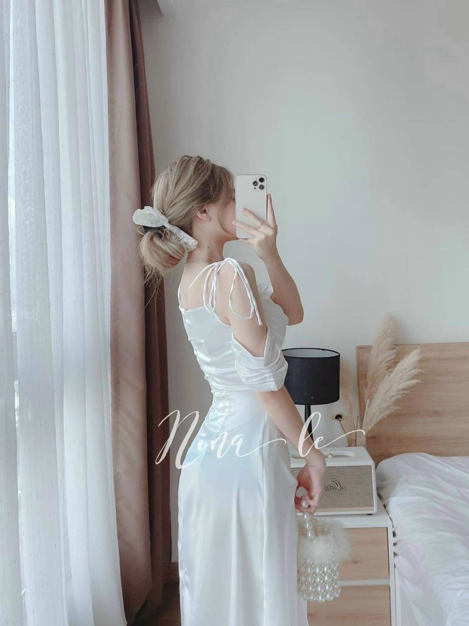 Đầm Xòe Cổ Đổ (có mút) sang trọng quý phái
