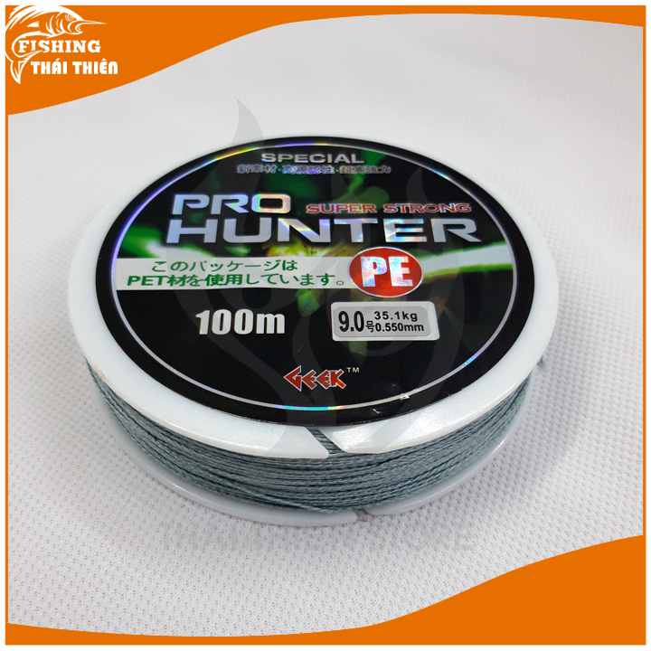 [HCM]Dây Câu Cá Siêu Bền Dây Braid PE Pro Hunter cuộn 100m