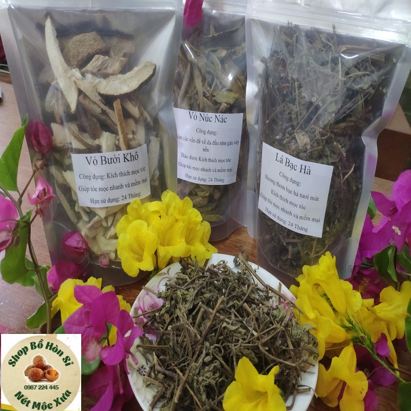 Lá Bạc Hà Gội Đầu 100g