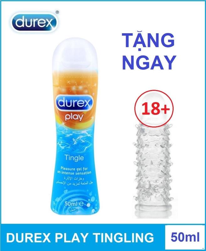 Combo 1 chai Gel bôi trơn Durex Play Tingling 50ml tặng 1 bcs đôn dùng nhiều lần