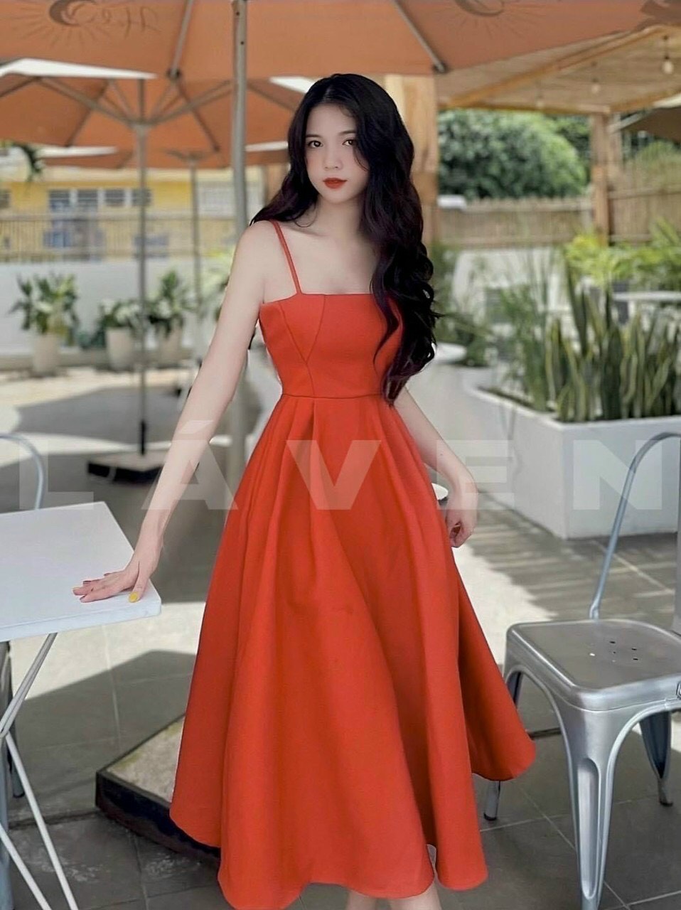 [HCM] Đầm Xòe 2S có Mút Chất Cotton Lạnh-QC